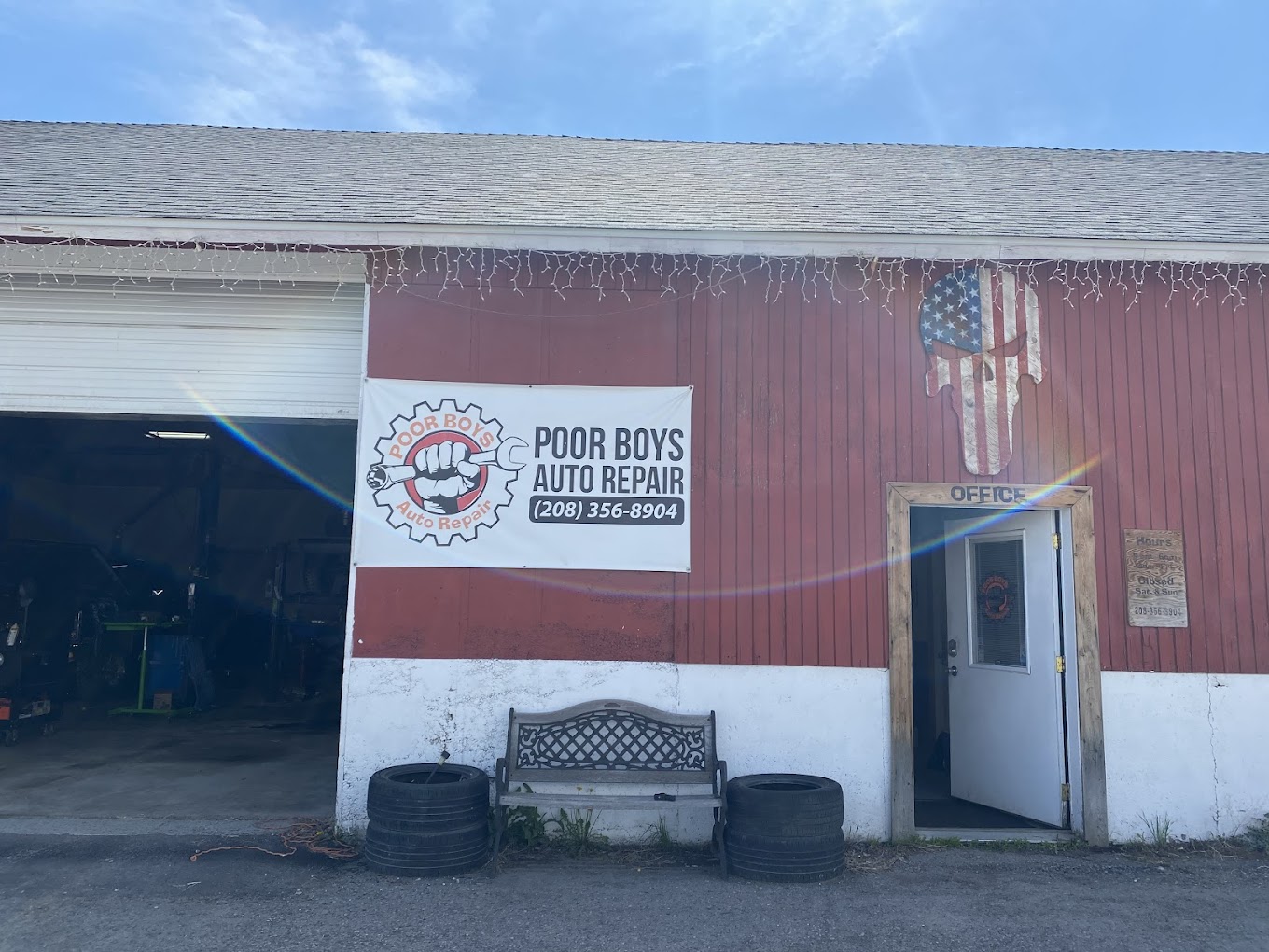 Poor Boys Auto Repair shop front entrance